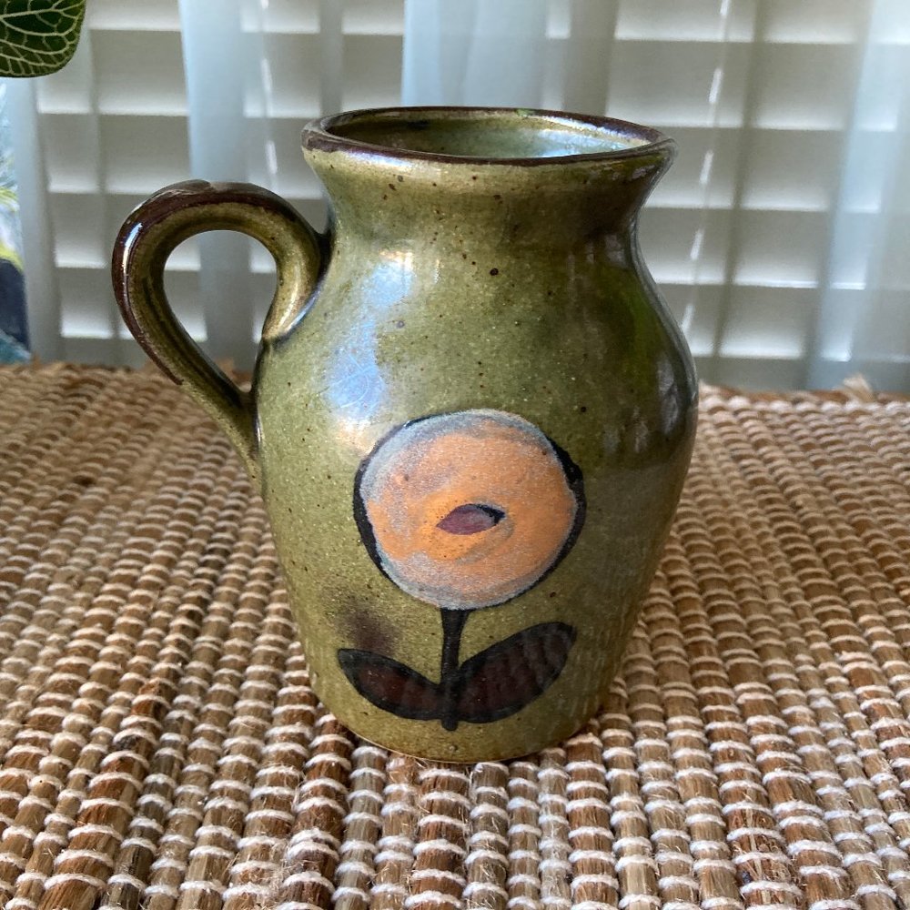 Adorable Pottery Like Small Pitcher